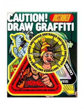 Стикер-пак Unstroked - Caution! Draw Graffiti