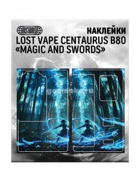 Наклейки для Lost Vape Centaurus B80 AIO Unstroked - Magic and Swords