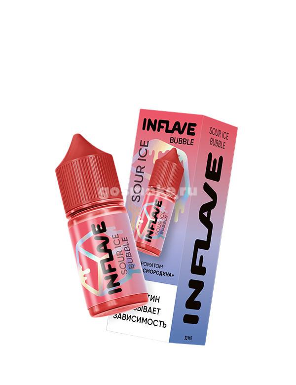Inflave Sour Ice Bubble Salt Холодная кислая малина смородина Inflave Sour Ice Bubble Salt Холодная кислая малина смородина