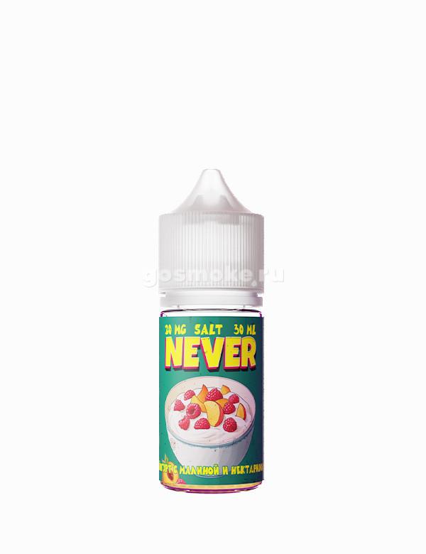 Never Salt Йогурт с малиной и нектарином