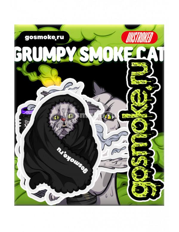 Стикер-пак Unstroked x gosmoke.ru - Grumpy Smoke Cat #1