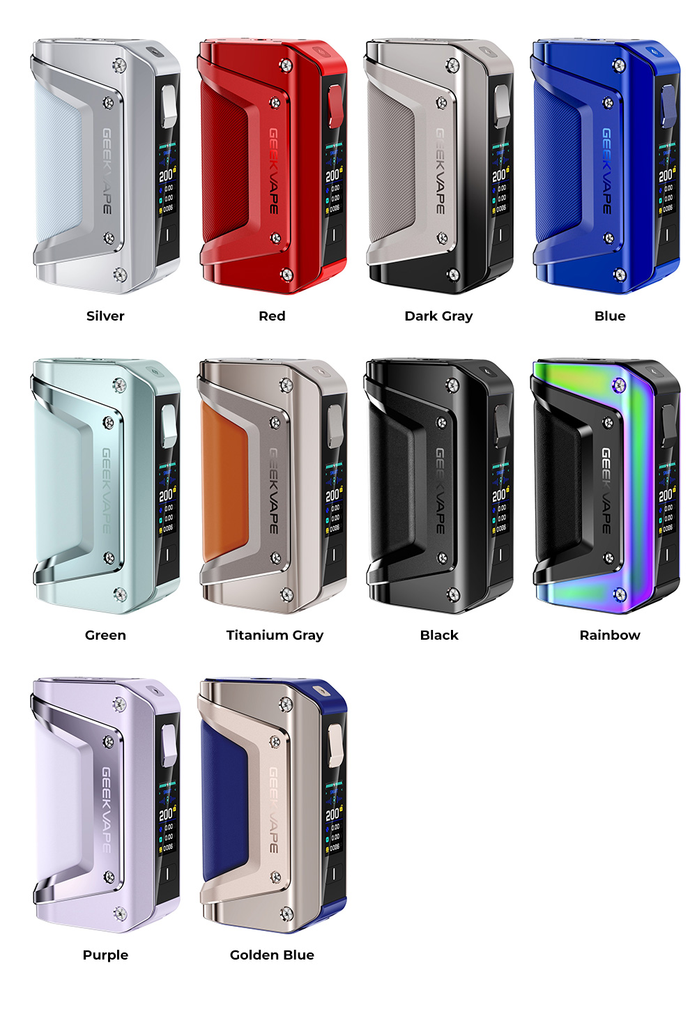 Цвета GeekVape Aegis Legend 3 230W Box Mod