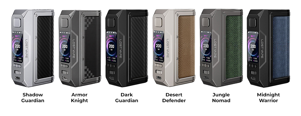 Цвета бокс мода Lost Vape Thelema Q200 Pro