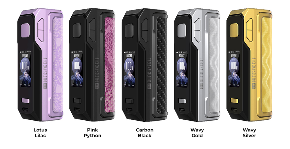 Цвета бокс мода Lost Vape Thelema Solo 100 Pro