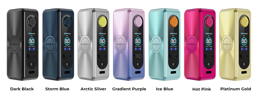 Цвета Бокс мода Vaporesso Gen SE 80 W Box Mod