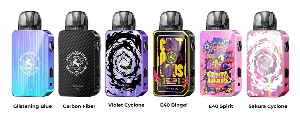 Цвета электронной сигареты Lost Vape Centaurus E40 Pod Kit