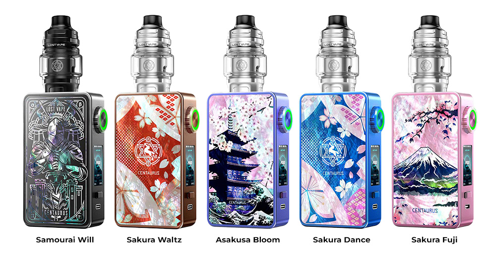 Цвета электронной сигареты Lost Vape Centaurus M200 Kit