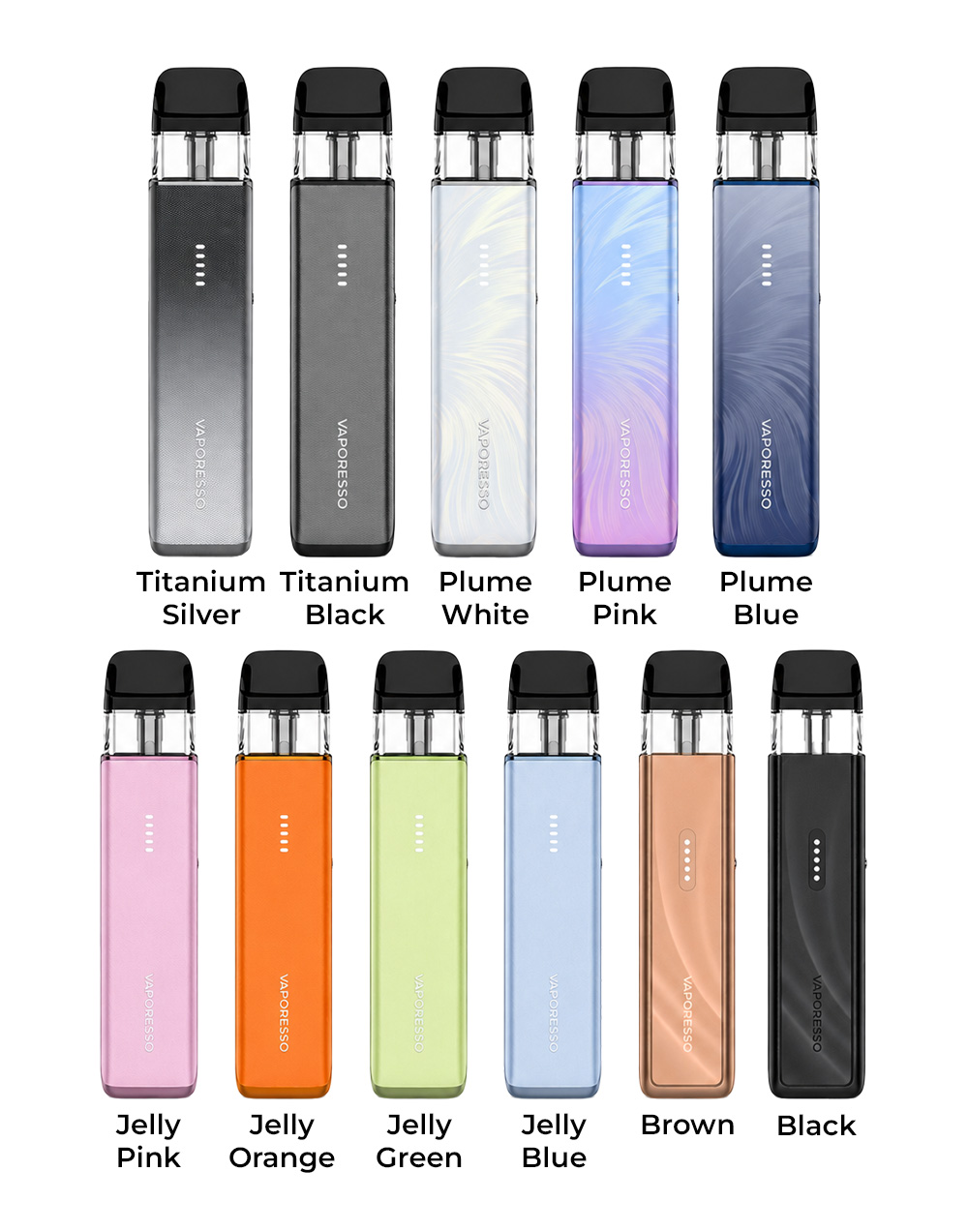 Цвета электронной сигареты Vaporesso XROS 6 Mini