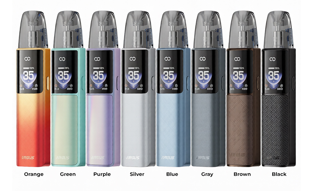 Цвета электронной сигареты VooPoo Argus G4