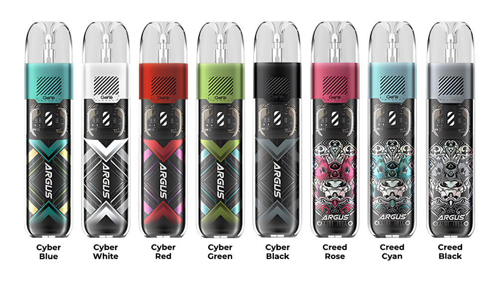 Цвета электронной сигареты VooPoo Argus P1s Pod Kit