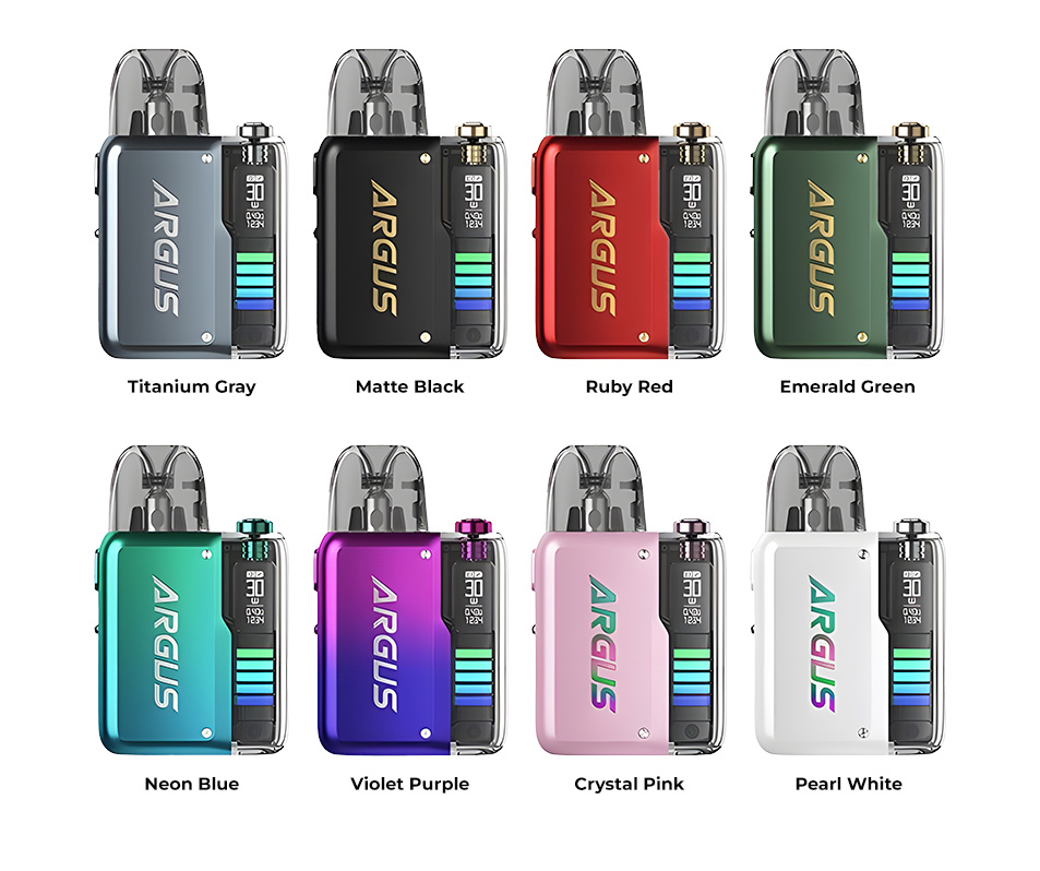 Цвета электронной сигареты VooPoo Argus P2