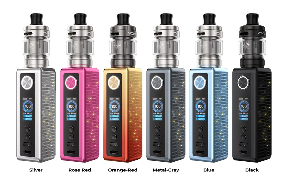 Цвета электронной сигареты VooPoo Vinci Spark100 Kit