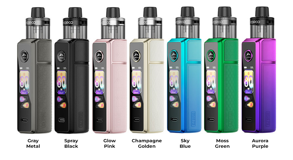 Цвета электронной сигареты Voopoo Drag X3