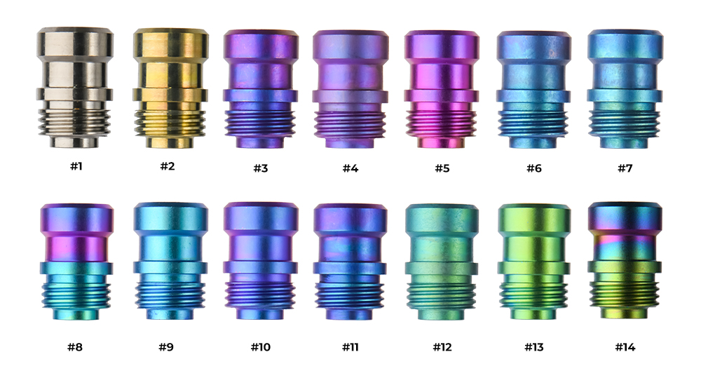 Цвета гибридный дриптипов Ural Vape Customs Титан