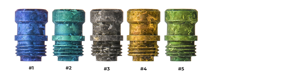 Цвета гибридных дриптипов Ural Vape Customs Кристалл