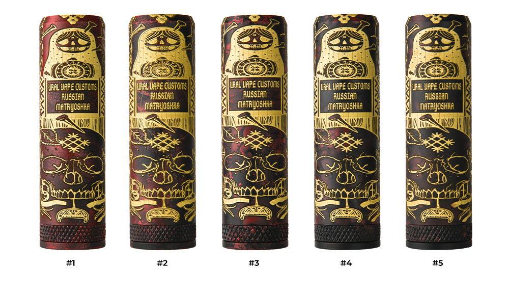 Цвета мехмодов Ural Vape Customs SHAFT 2 Russian Matryoshka